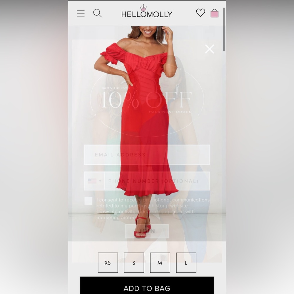 Hello Molly - SKY CHILD MAXI DRESS RED.